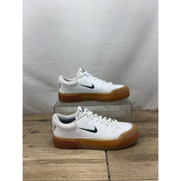 Nike‎ Court Legacy Lift White Gum Green Platform FV5526-100 Women's Size 10 - Picture 1 of 10